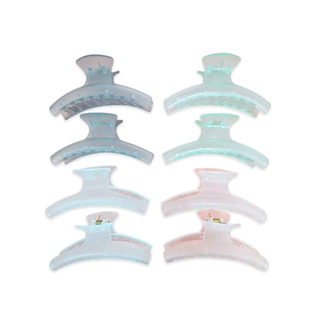 BROCHE DE CABELLO CURVO TRANSPARENTE 11CM