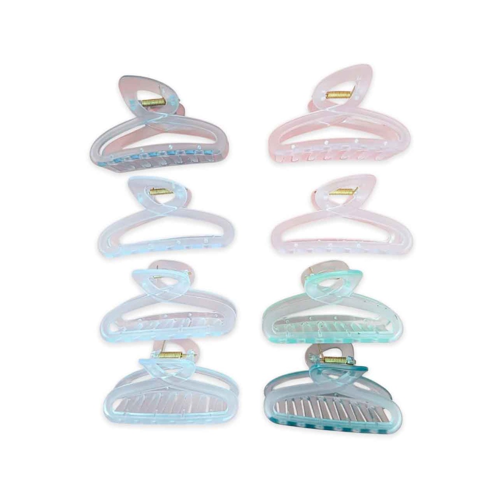 BROCHE PARA CABELLO TRANSPARENTE 11CM