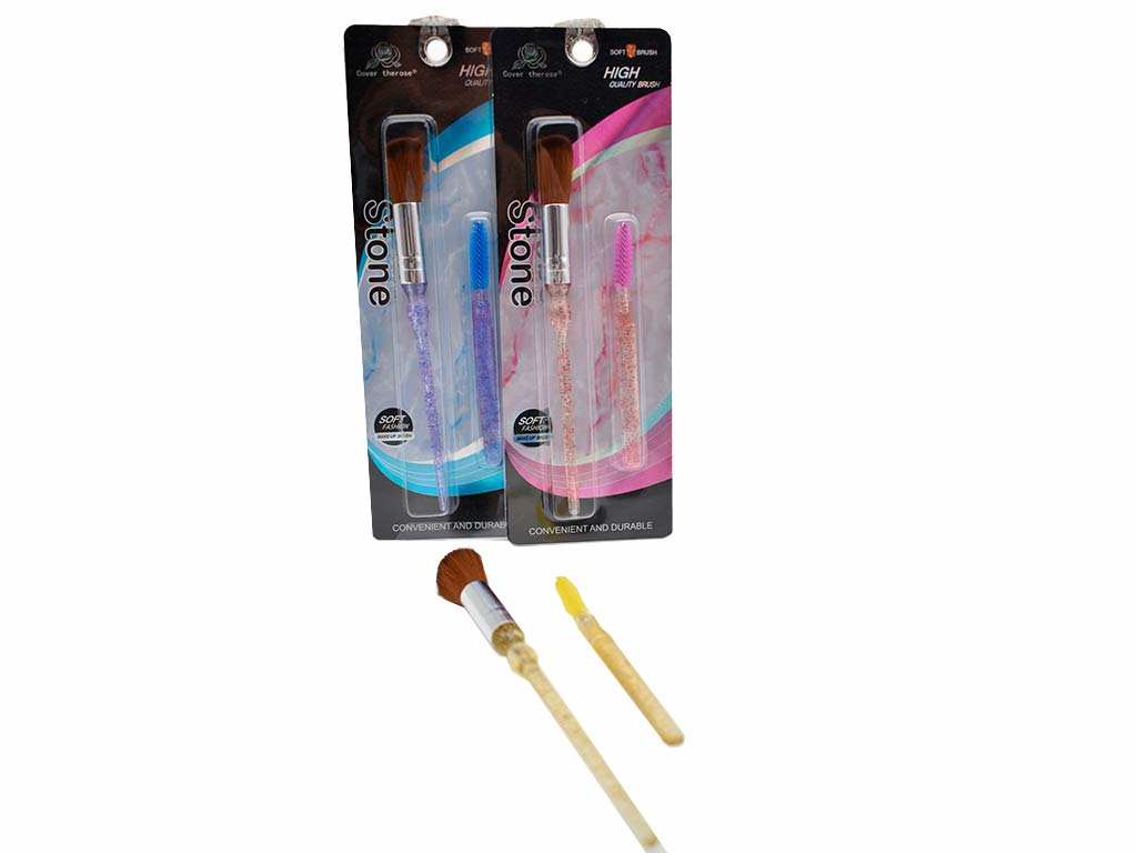 [PM-SDF5-311] SET DE BROCHA Y CEPILLO COVER THE ROSE PARA PESTANAS Y CEJAS
