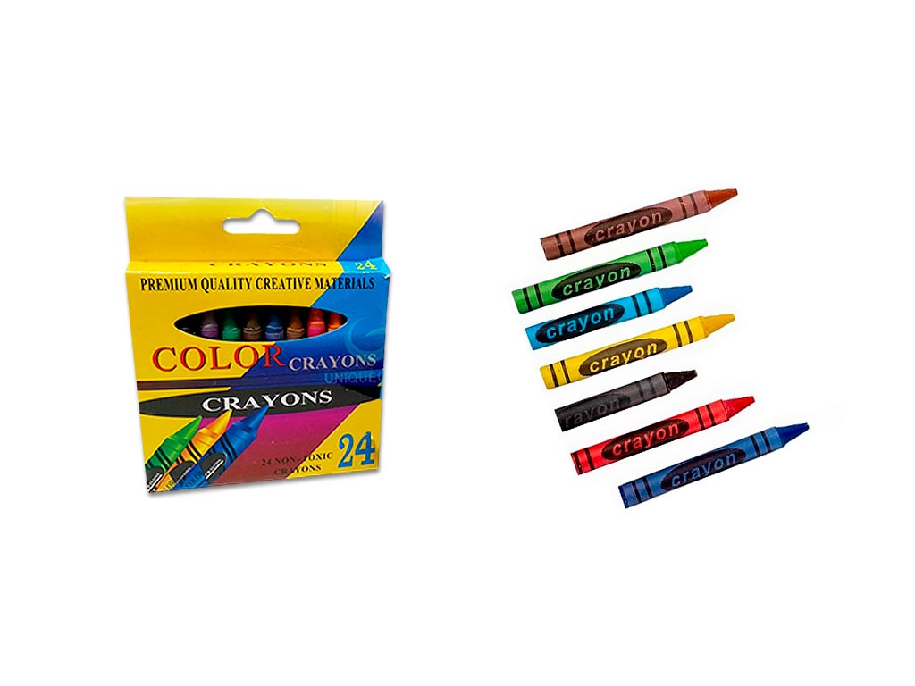 CRAYONES DE COLORES 24PCS