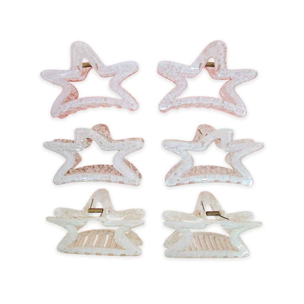 [PM-UT522015] BROCHE CON ESTRELLA ESTAMPADO