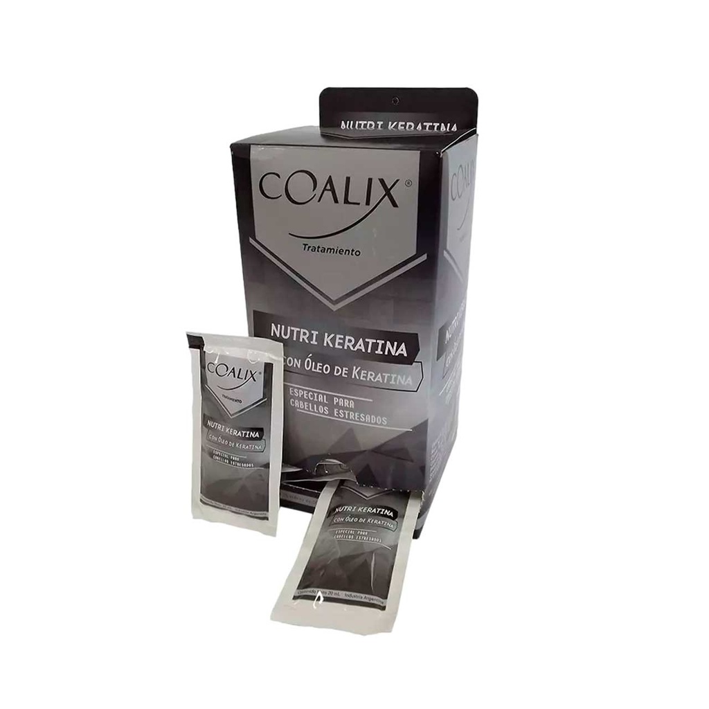 TRATAMIENTO NUTRI KERATINA ESPECIAL PARA CABELLOS ESTRESADOS COALIX 20ML