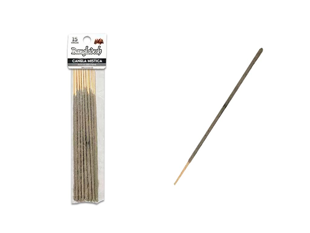 [PM-150-CANELA MISTICA] SAHUMERIO BANGLADESH CANELA MISTICA 15 VARILLAS