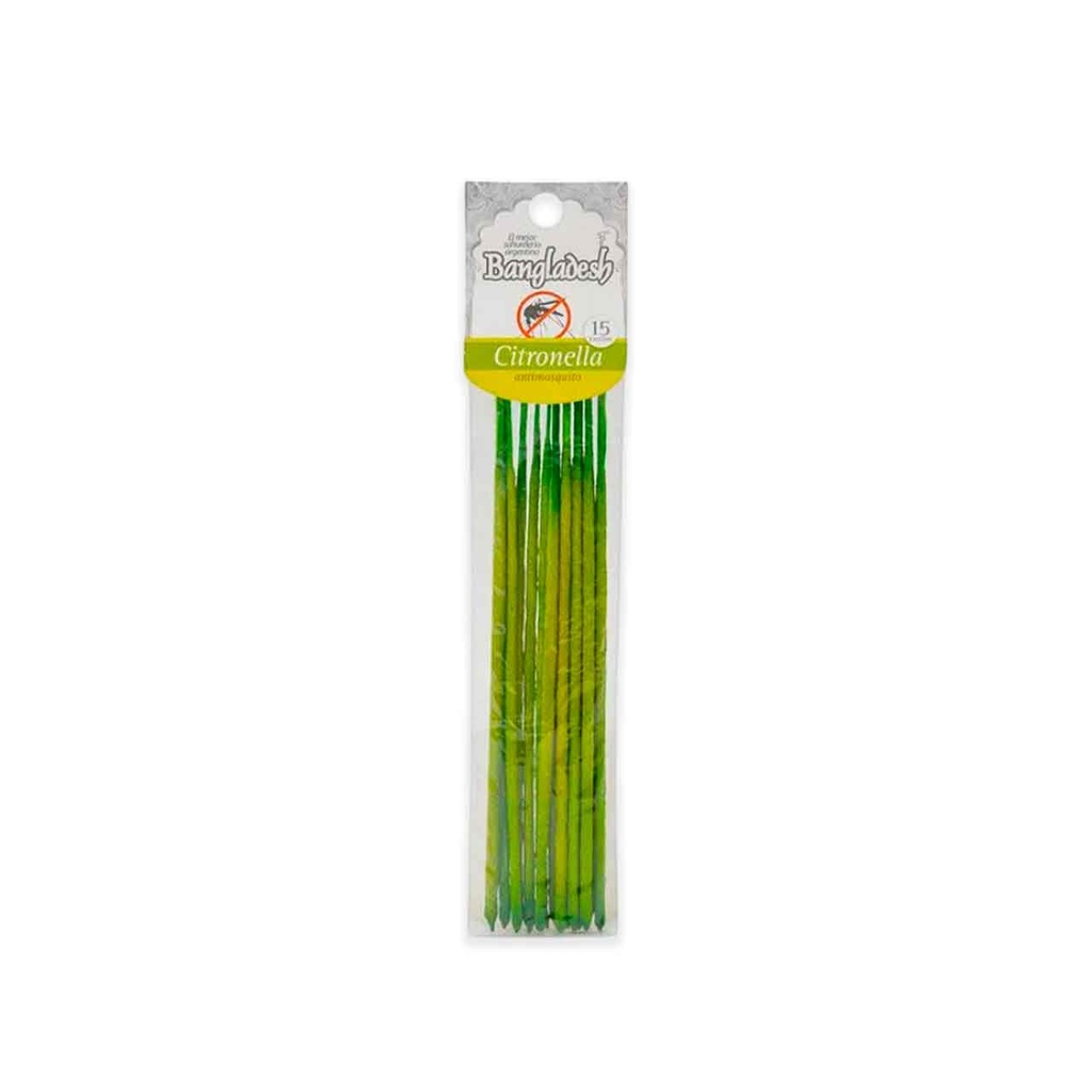 [PM-150-CITRONELLA] SAHUMERIO BANGLADESH CITRONELLA 15 VARILLAS
