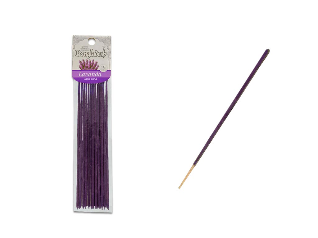 [PM-150-LAVANDA] SAHUMERIO BAGLADESH LAVANDA 15 VARILLAS
