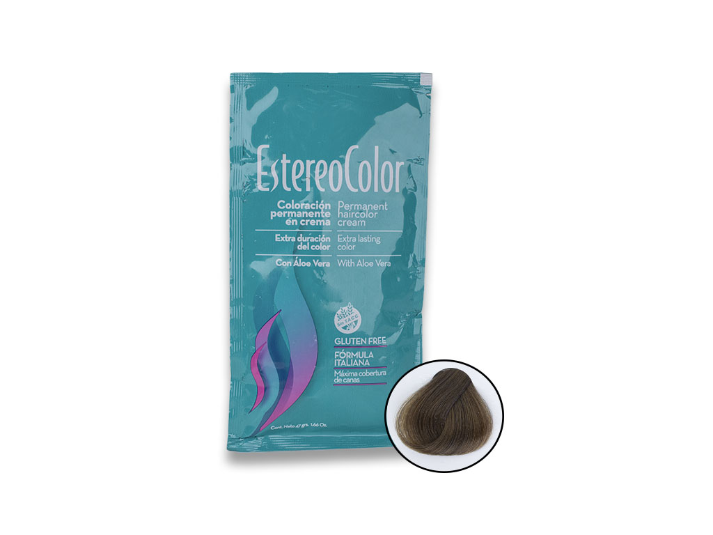 COLORACION PERMANENTE ESTEREOCOLOR EN CREMA #7.3 RUBIO DORADO (47GRS)