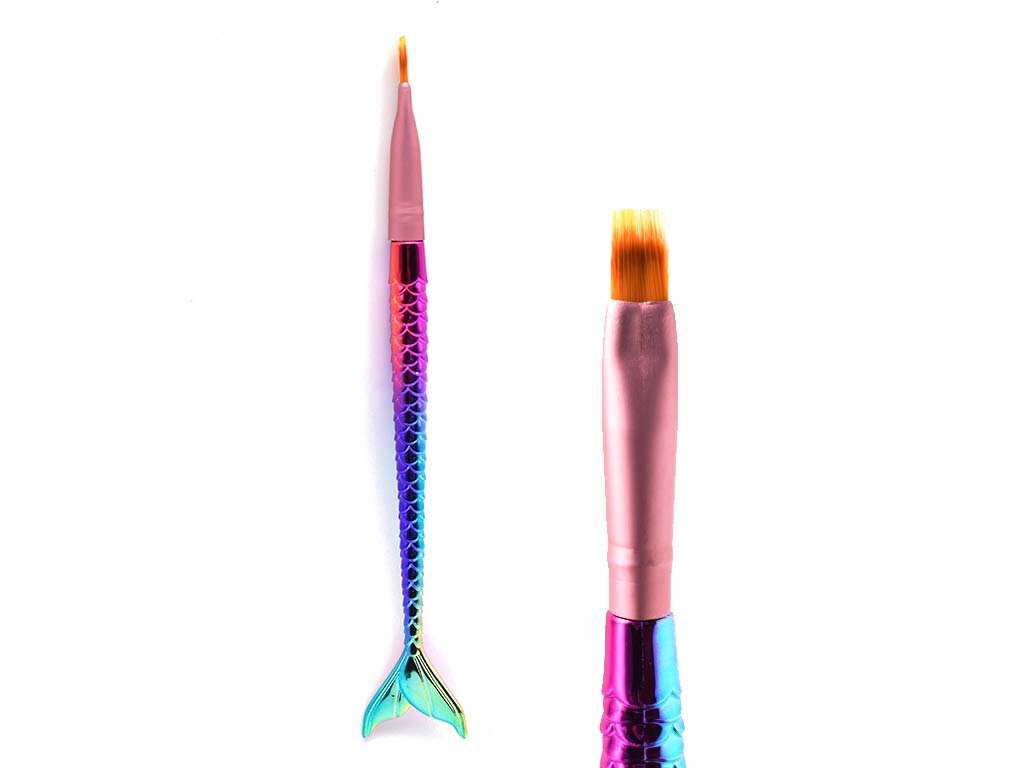 PINCEL PARA UÑAS COLA SIRENA X UNIDAD