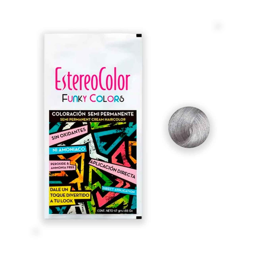 [PM-1003-00G] TINTURA FUNKY COLORS GRIS 47G