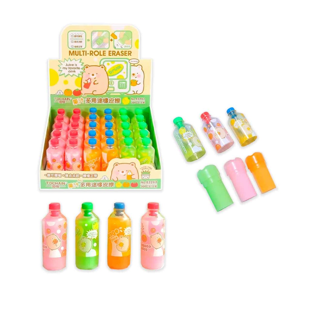 [PM-HN408011] GOMA DE BORRA FORMA BOTELLA DE GASEOSA