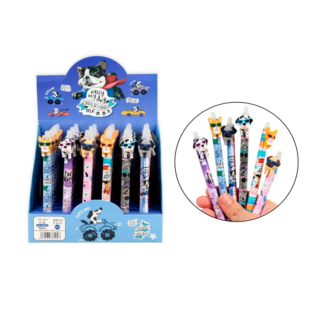 LAPICERA CON DISEÑOS DE PERRITOS
