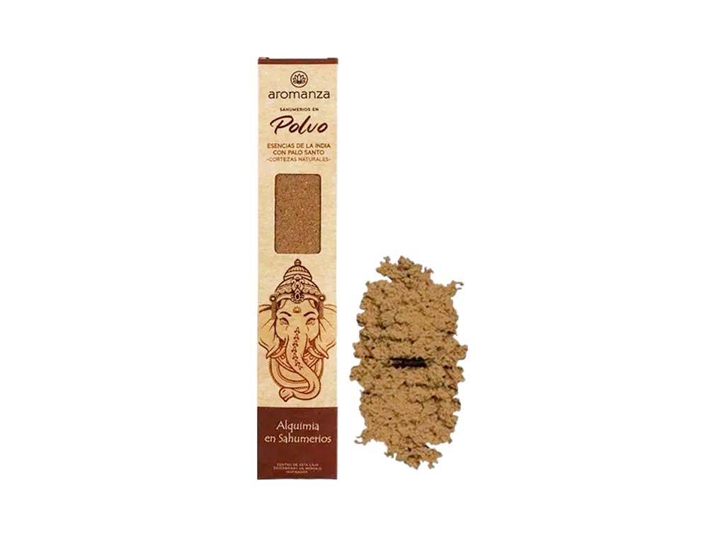 [PM-100N-ESENCIAS DE LA INDIA] SAHUMERIO EN POLVO ESENCIAS DE LA INDIA CON PALO SANTO