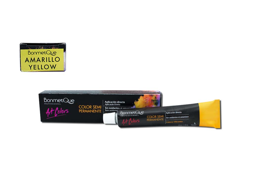 COLORACIÓN SEMI PERMANENTE AMARILLO BONMETIQUE