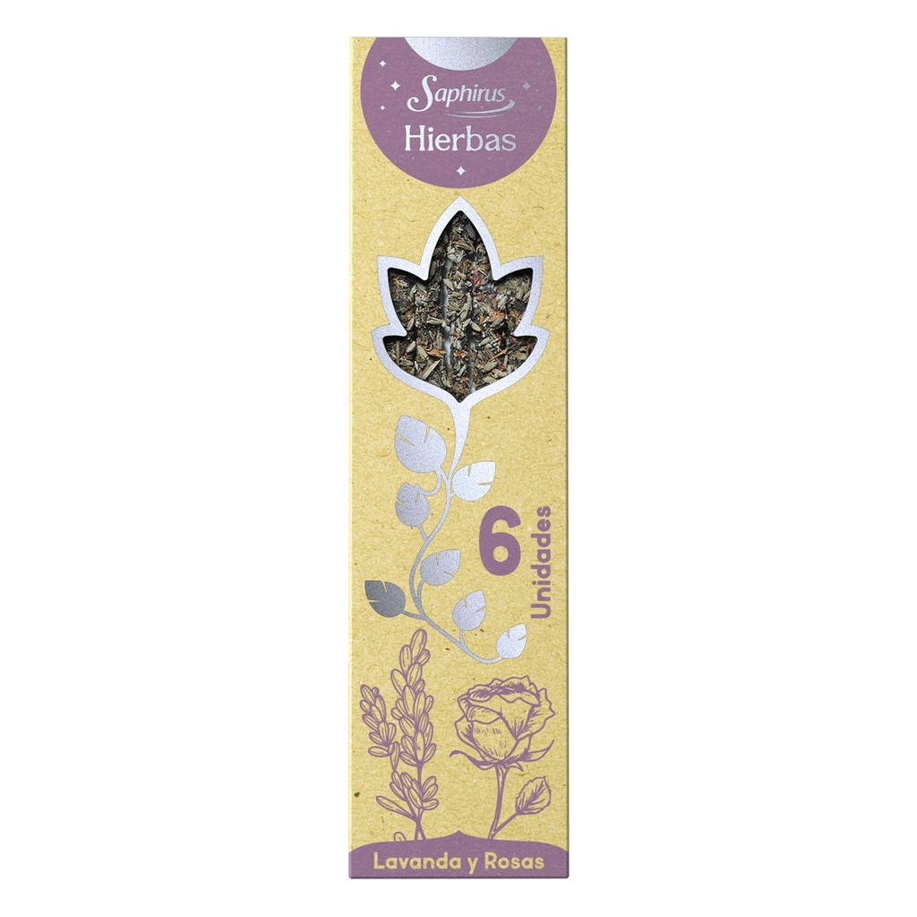 [PM-S190-LAVANDA] SAHUMERIOS X6 LAVANDA Y ROSAS SAPHIRUS