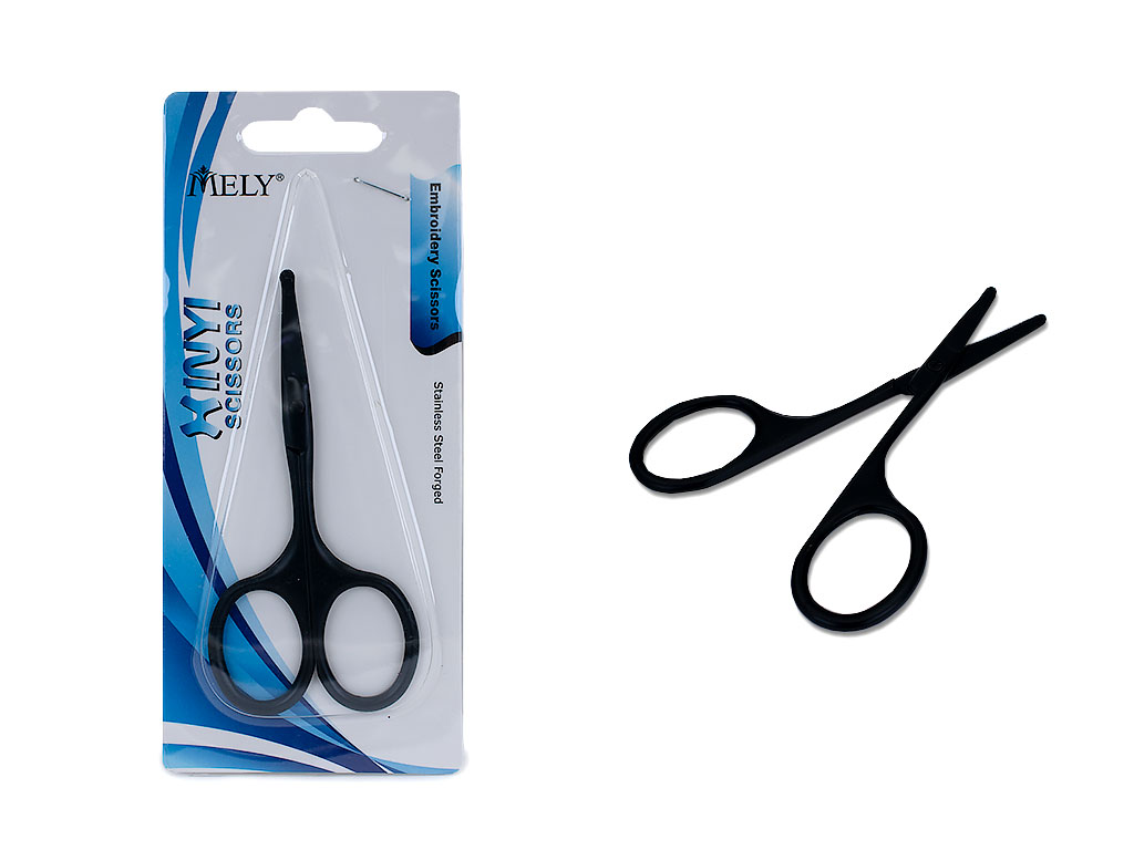 [PM-LH-10950] TIJERA MELY PARA CUTICULAS PUNTA REDONDA NEGRA