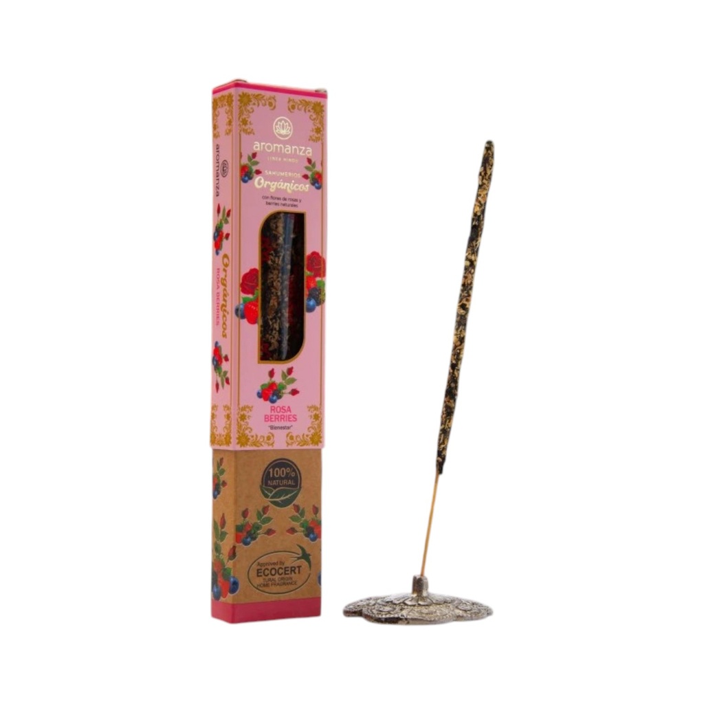 [PM-963U-ROSA BERRIES] SAHUMERIOS ORGÁNICOS X6 ROSA BERRIES