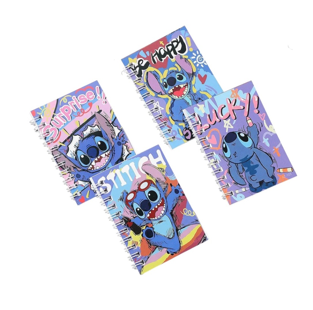 SET DE 4 MINI ANOTADORES STITCH