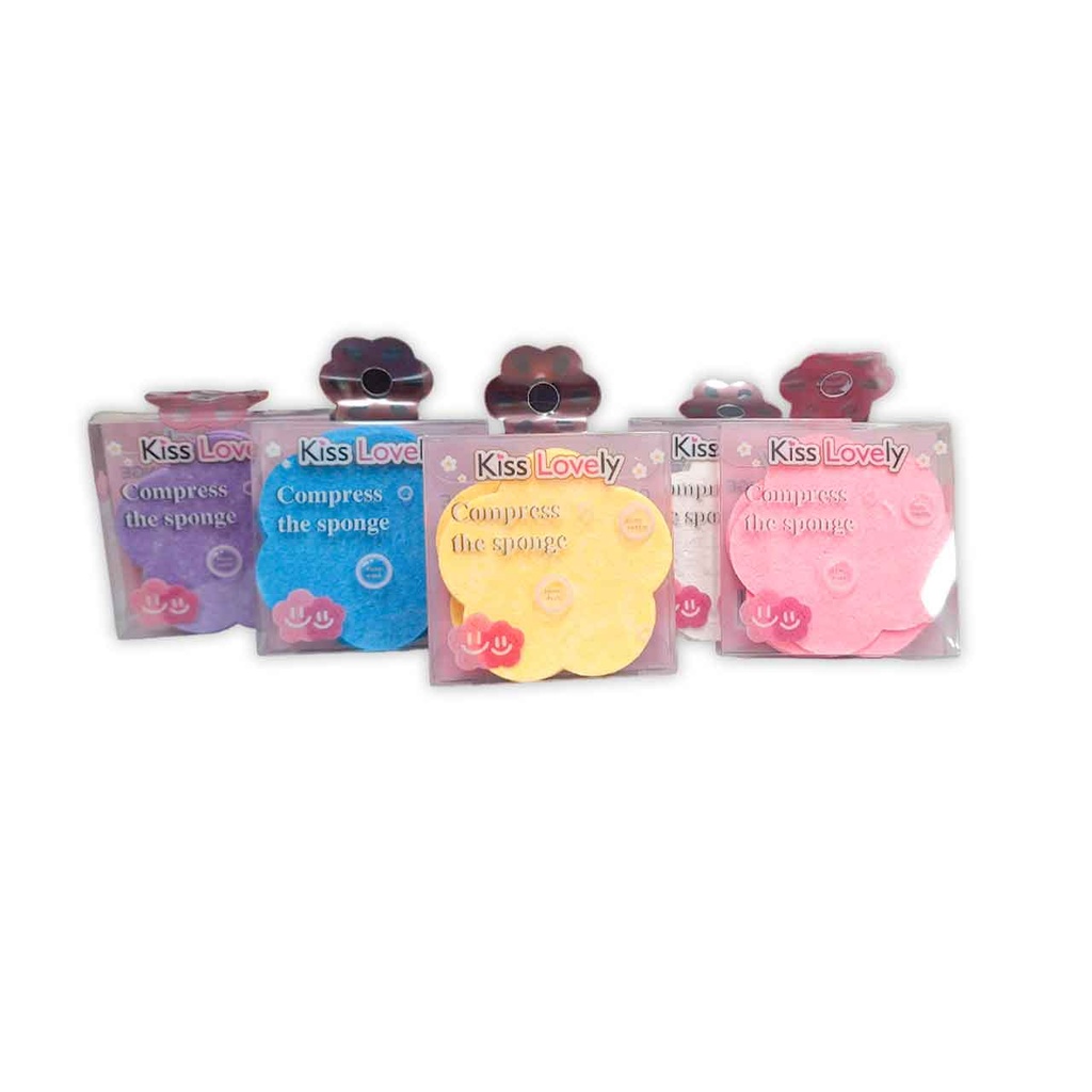 [PM-JHS-33419] ESPONJAS PARA LIMPIEZA FACIAL COMPRIMIDAS FORMA DE FLOR