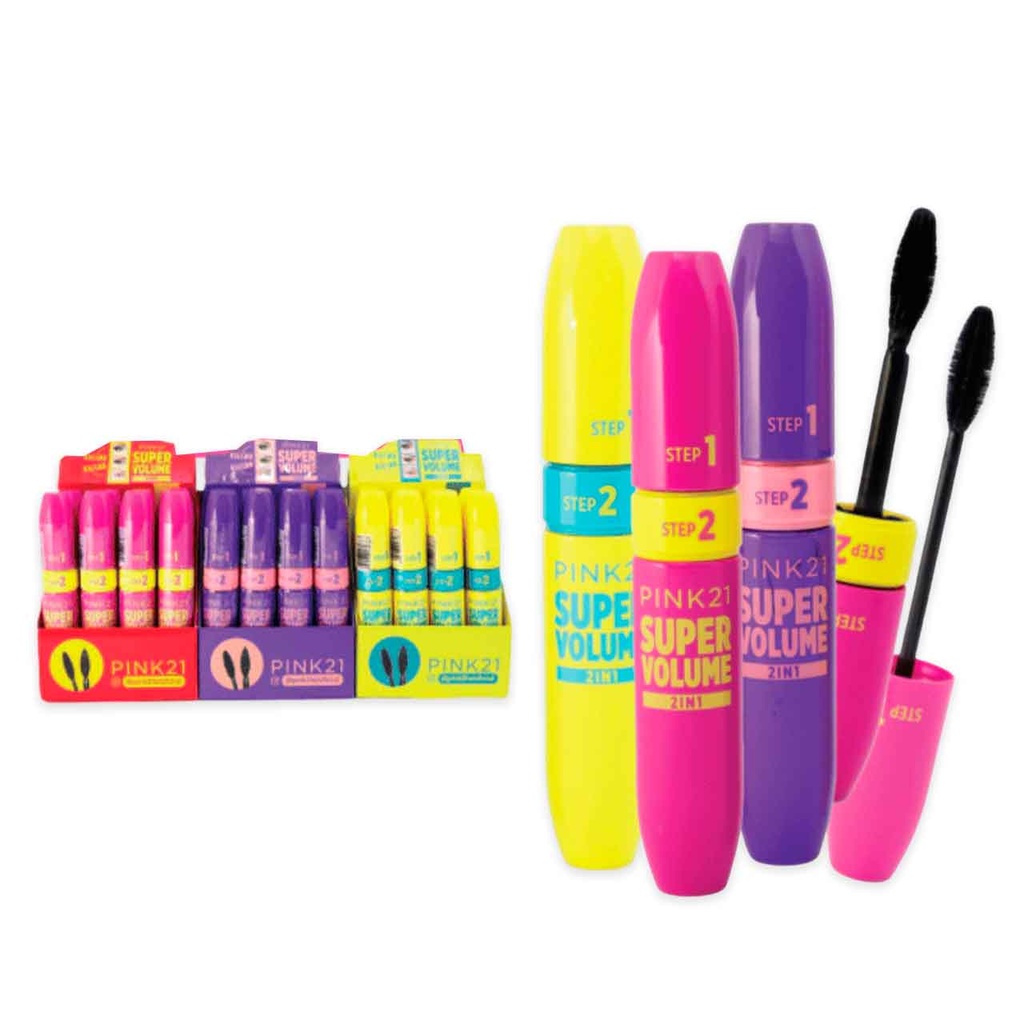 MÁSCARA DE PESTAÑAS SUPER VOLUME PINK 21