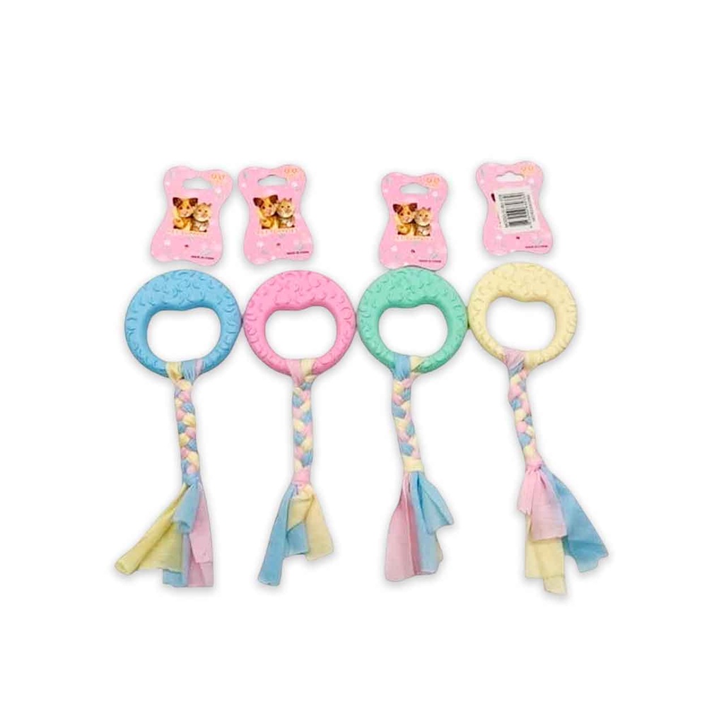 JUGUETE PARA MASCOTA ARO CON CUERDA