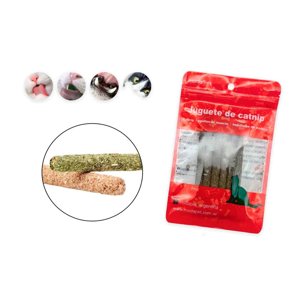 CATNIP PARA GATOS 6 BARRAS