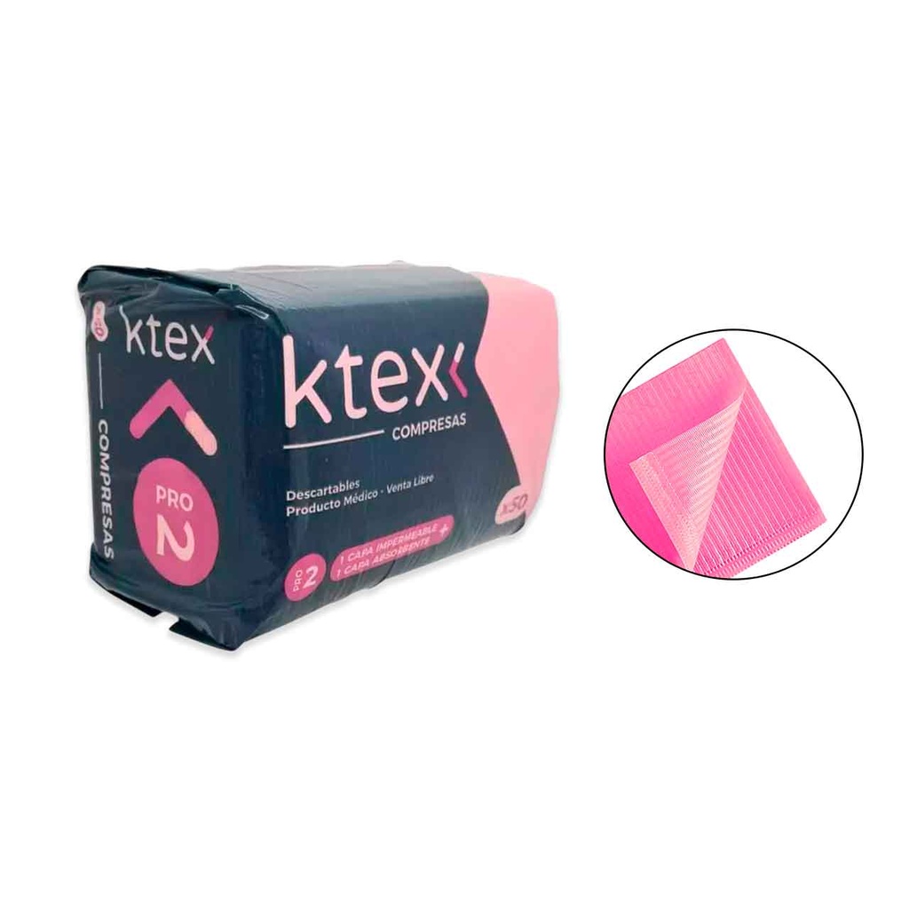 [PM-KTEX/50PCS] CAMPOS DESCARTABLES K-TEX 50 UNIDADES