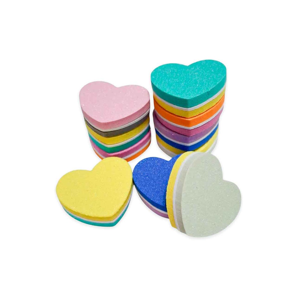 [PM-LHP-T01] MINI LIMAS FORMA CORAZON X20PCS