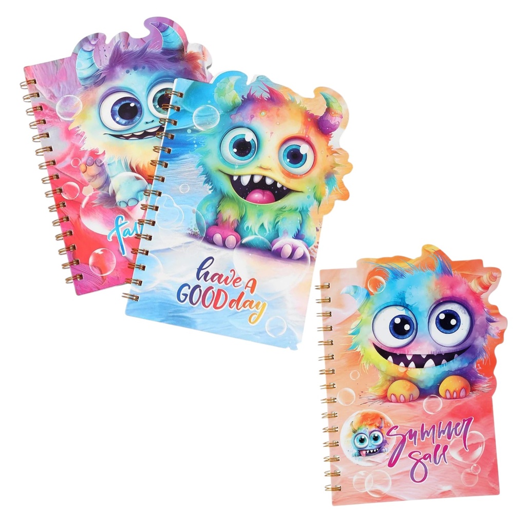 CUADERNO DIBUJOS DE MONSTRUITOS 15x21CM