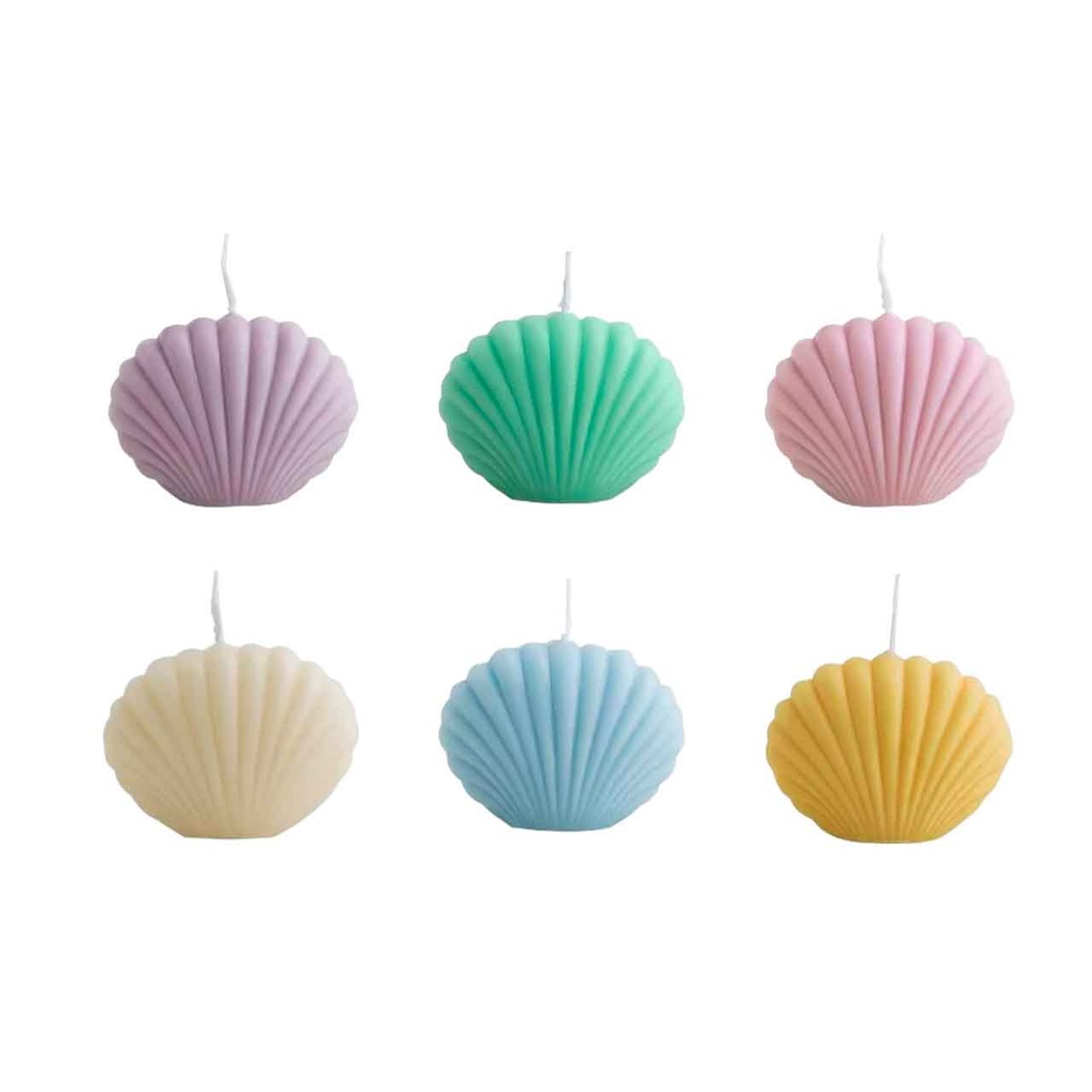 [PM-HN405325] VELA AROMATIZADA CON FORMA DE ALMEJA
