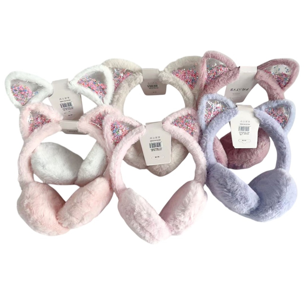 [PM-QX-08] OREJERAS INFANTILES CON GLITTER