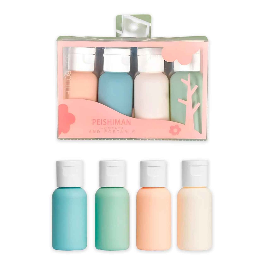 SET X4 BOTELLAS DE VIAJE 7.5CM