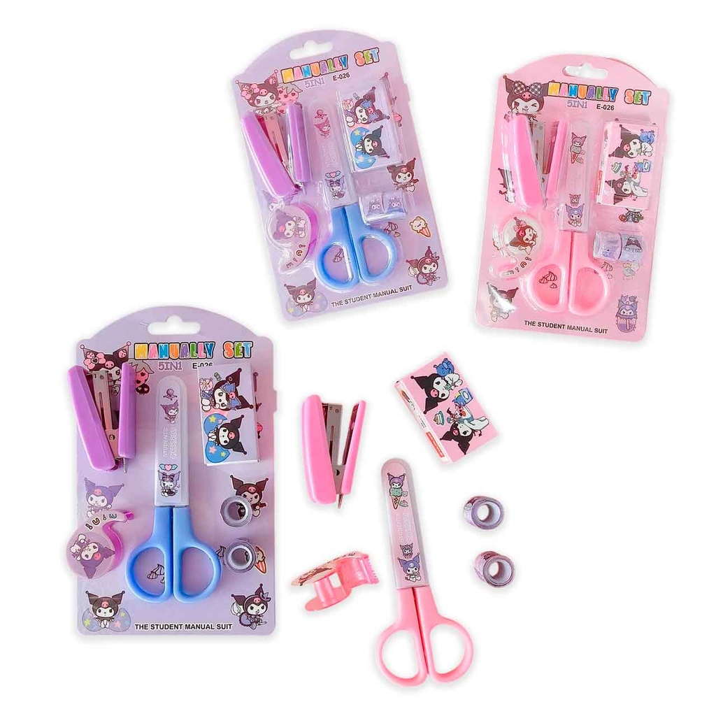 KIT ESCOLAR KUROMI 6 PCS