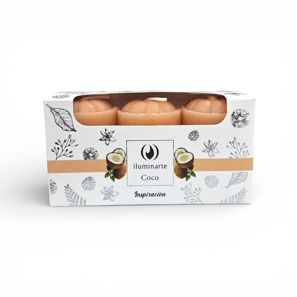 [PM-072V-COCO] VELONCITOS AROMÁTICOS X3 COCO