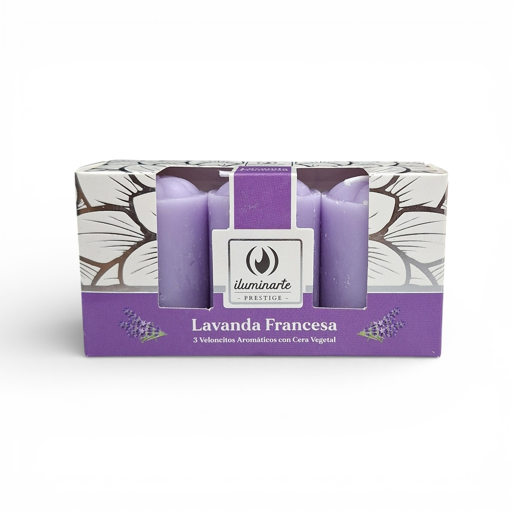 [PM-072V-LA] VELONCITOS AROMÁTICOS X3 LAVANDA FRANCESA