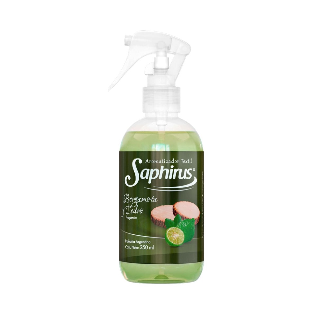 [PM-S1139-BECE] AROMATIZADOR TEXTIL BERGAMOTA Y CEDRO SAPHIRUS