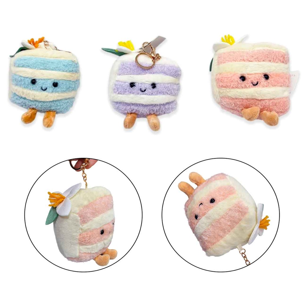 [PM-D-5285-8-1] LLAVERO CHARM PORCIÓN DE TORTA