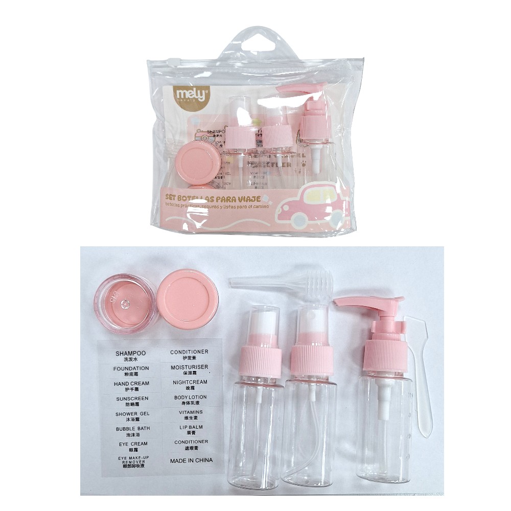 [PM-MYB3-0001] SET DE 7 ENVASES PARA VIAJE