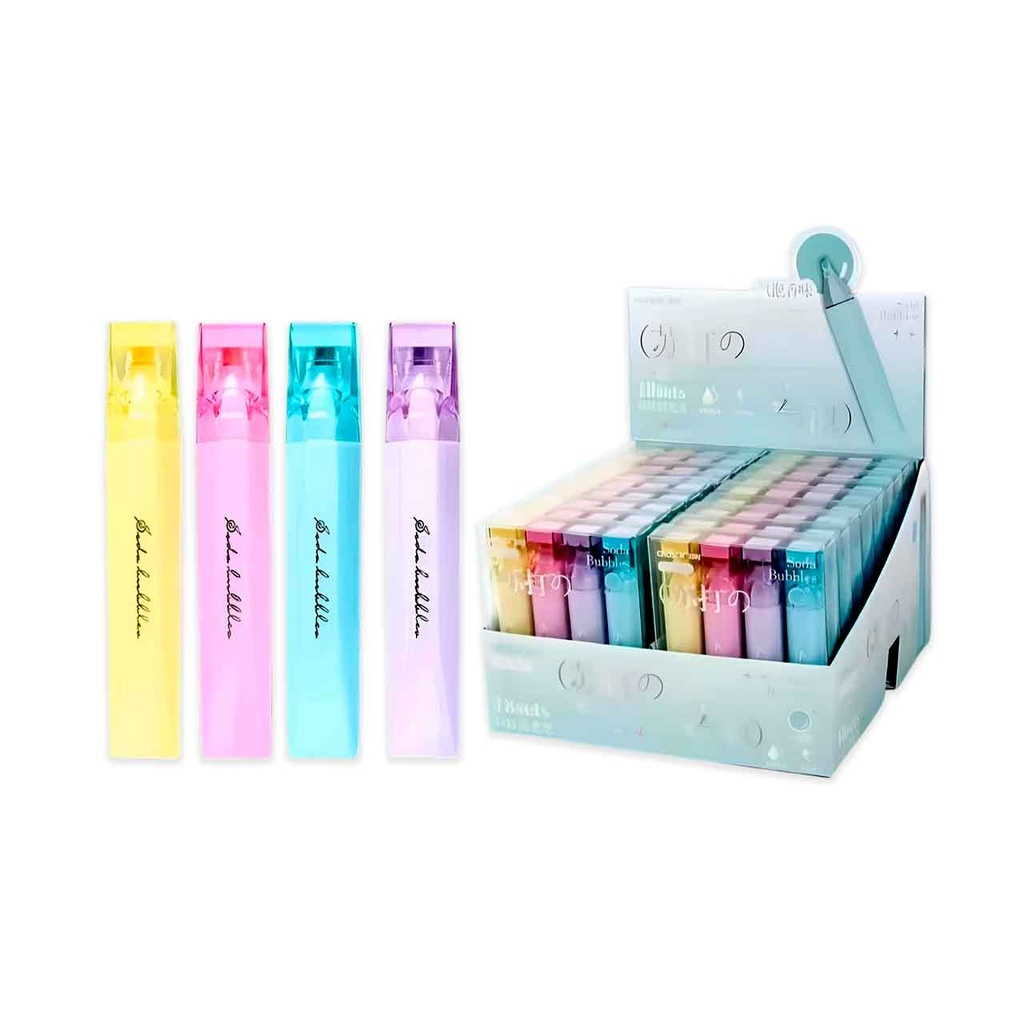 SET DE RESALTADORES BUBBLES 4 PCS