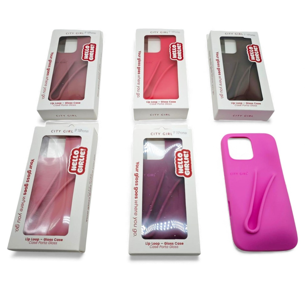 [PM-PZ17508-29] FUNDA CON PORTA GLOSS IPHONE 16 PRO MAX