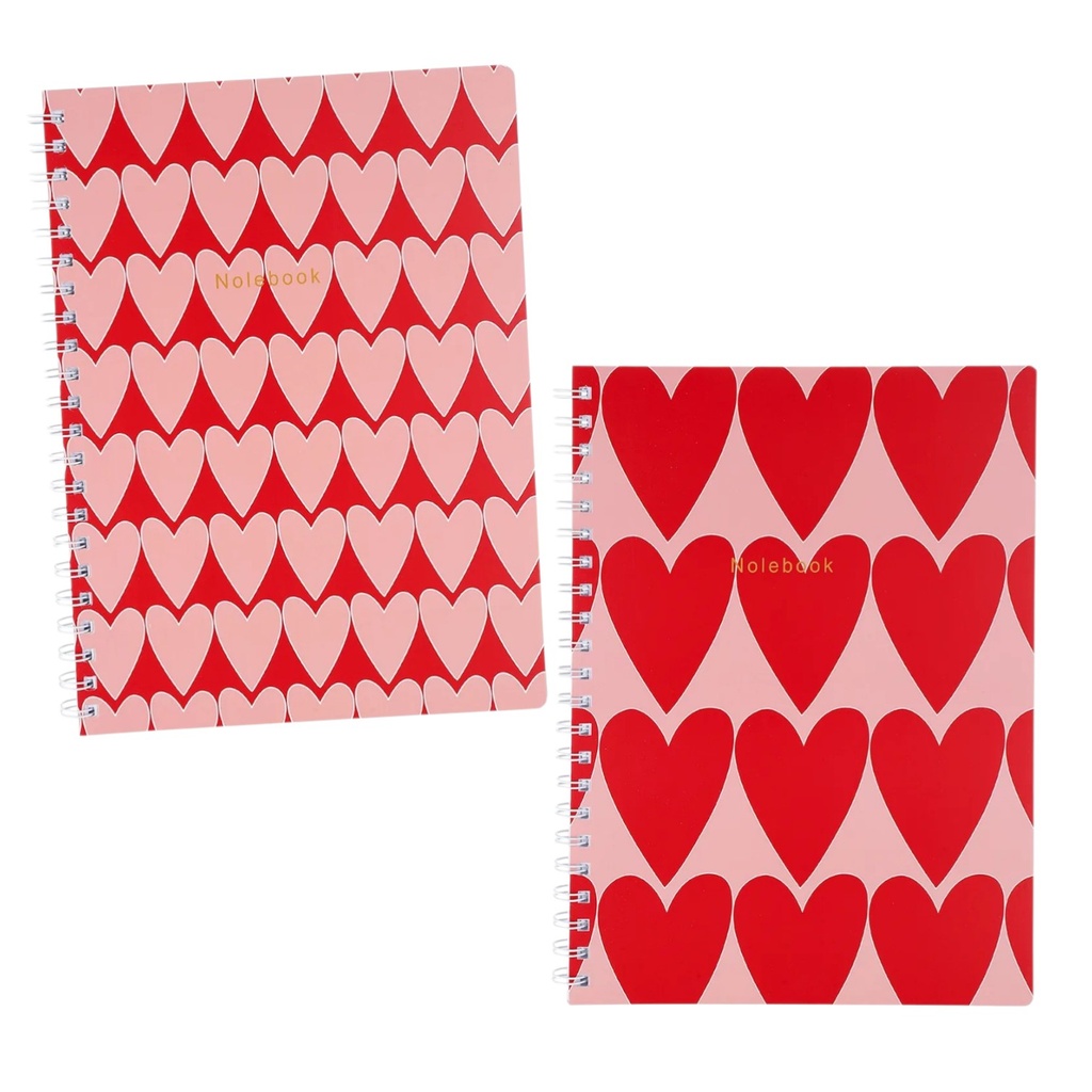 CUADERNILLO CON CORAZONES A4