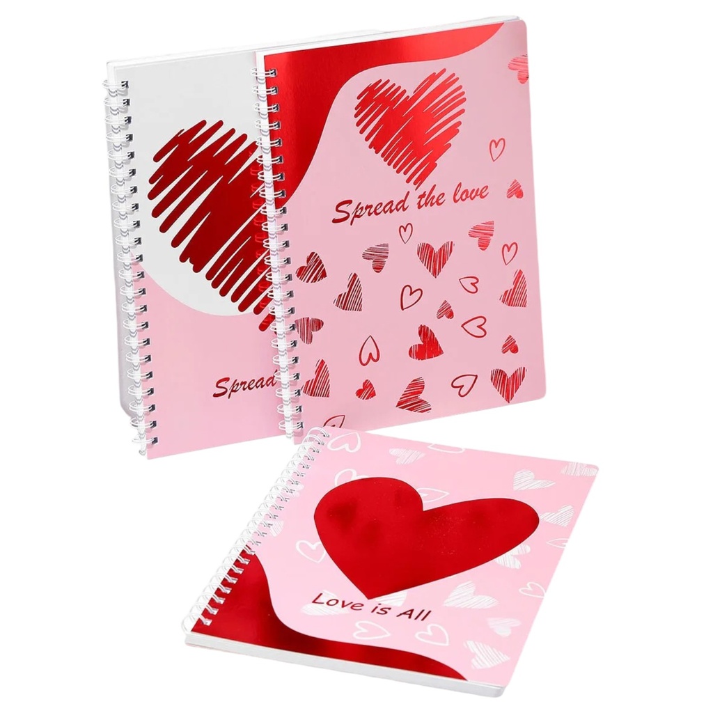 CUADERNILLO CON CORAZÓN A4