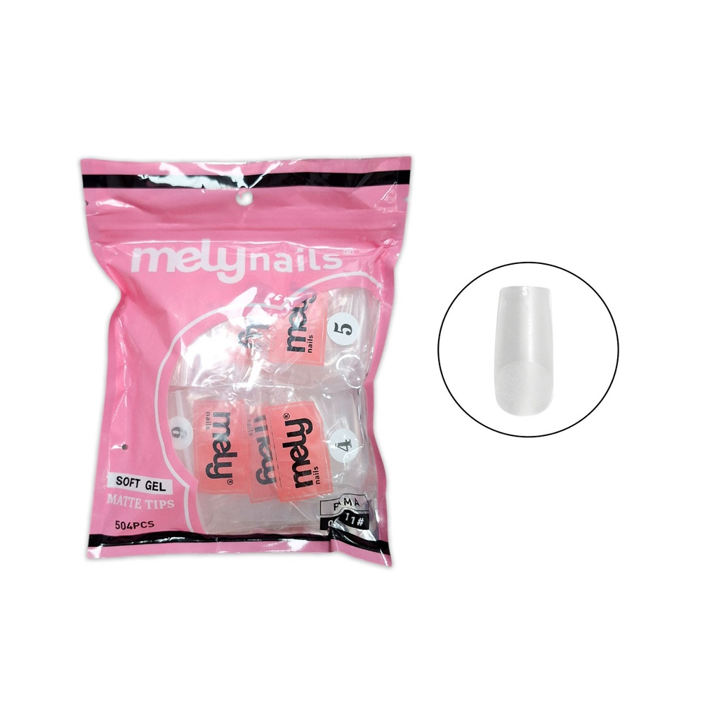 UÑAS PARA SOFT GEL CUADRADA MATTE