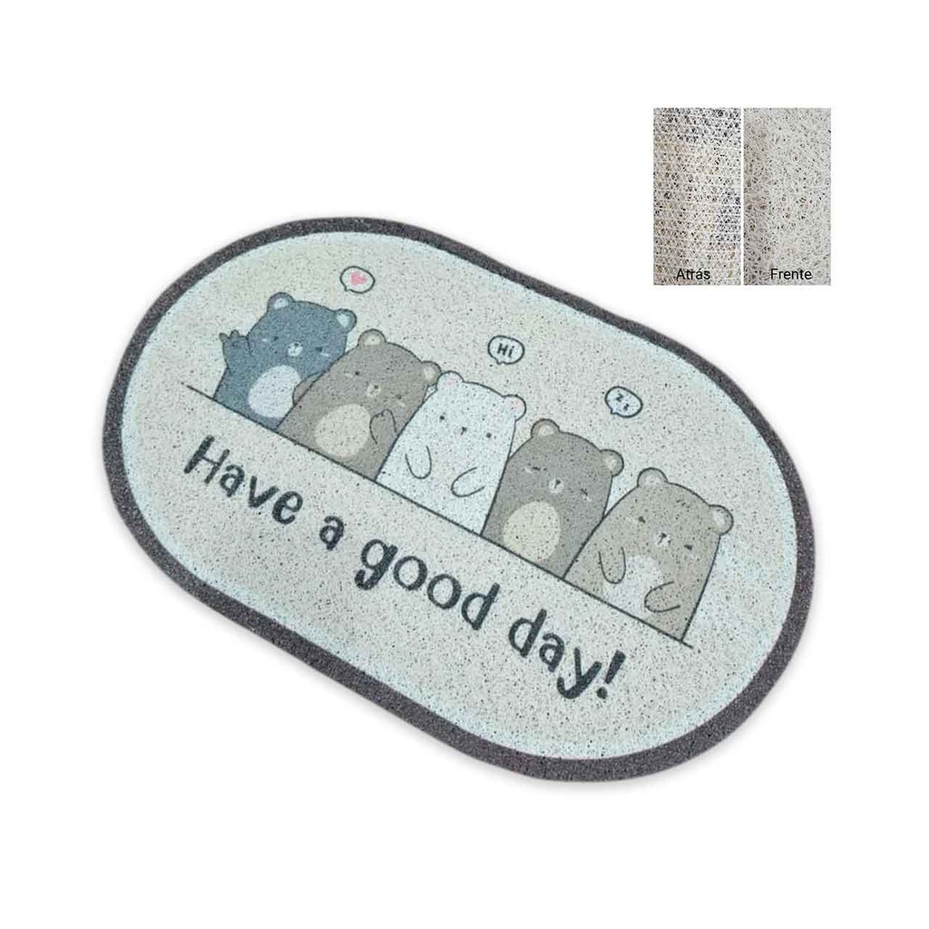 ALFOMBRA DE BAÑO HAVE A GOOD DAY 38x58CM
