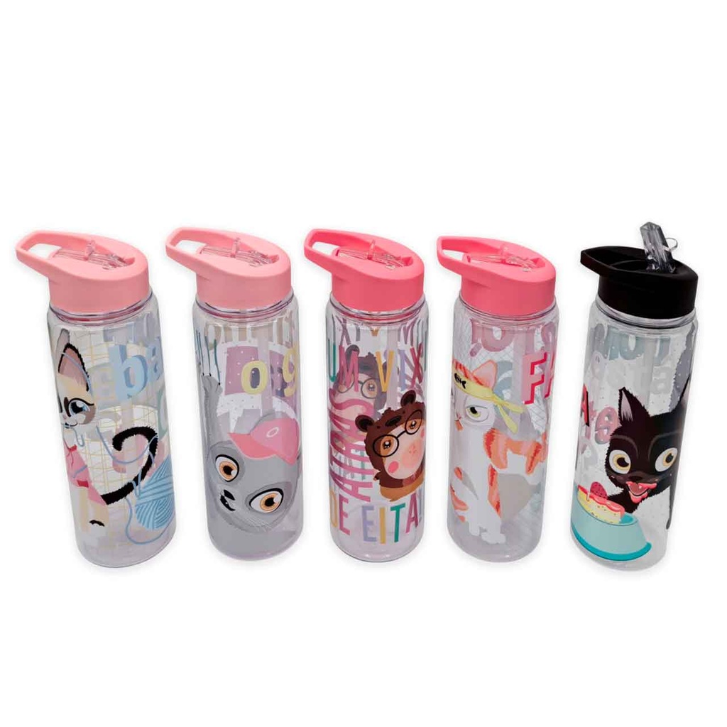 BOTELLA CON DIBUJOS DE ANIMALES 650ML