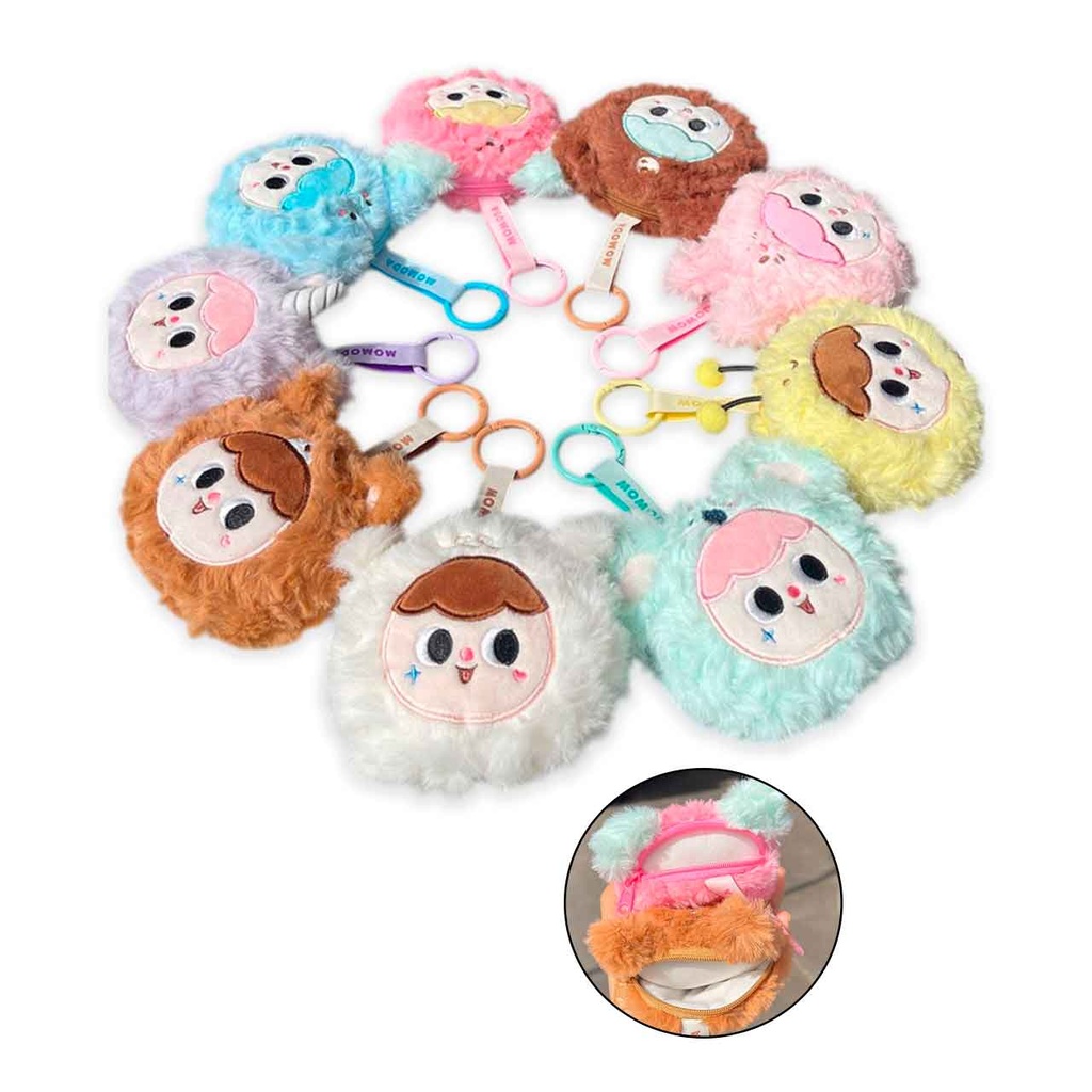 LLAVERO CON PORTA AURICULARES PELUCHE