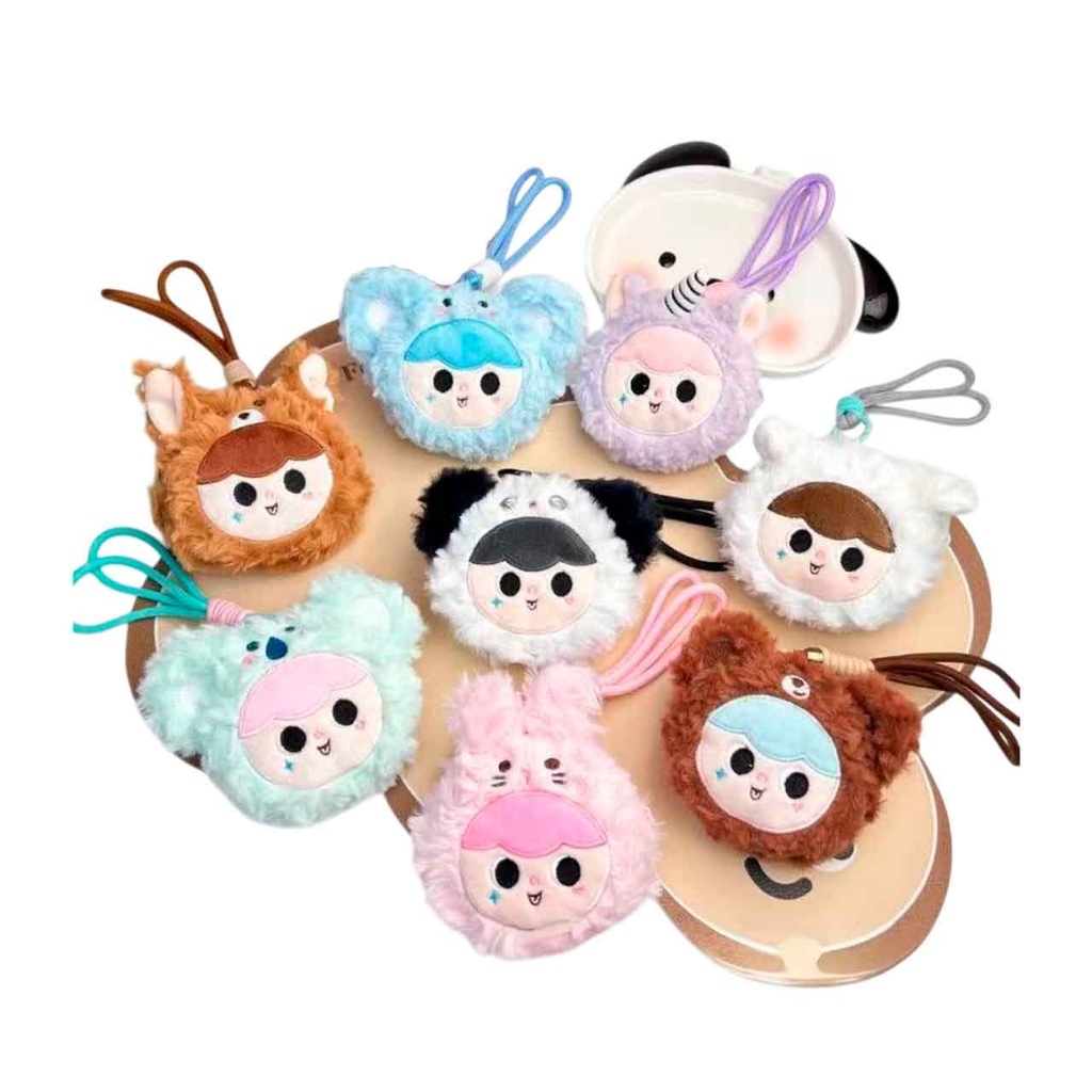 [PM-KB24122] LLAVERO CON PORTA AURICULARES PELUCHE 11CM