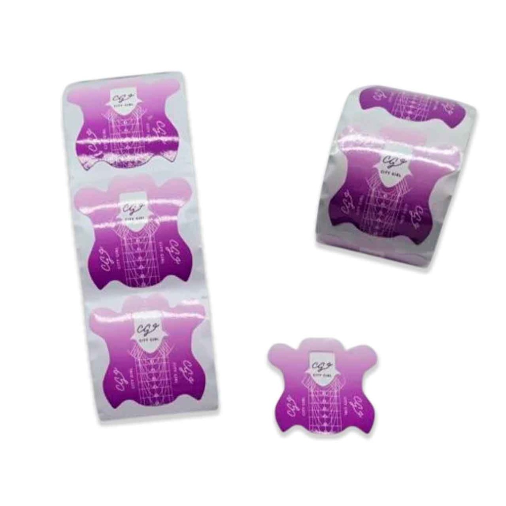 ROLLO DE MOLDES PARA UÑAS VIOLETA