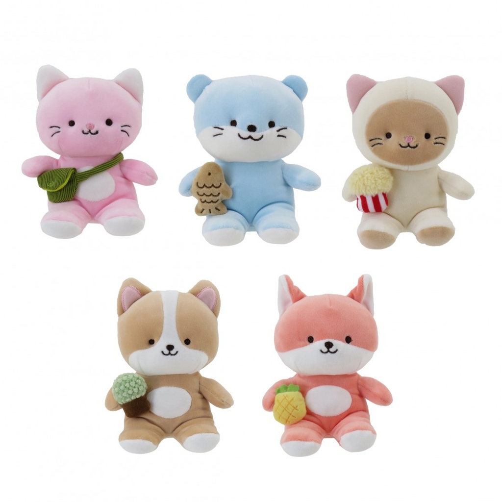 PELUCHE ANIMALITO CON ACCESORIO 17CM APROX