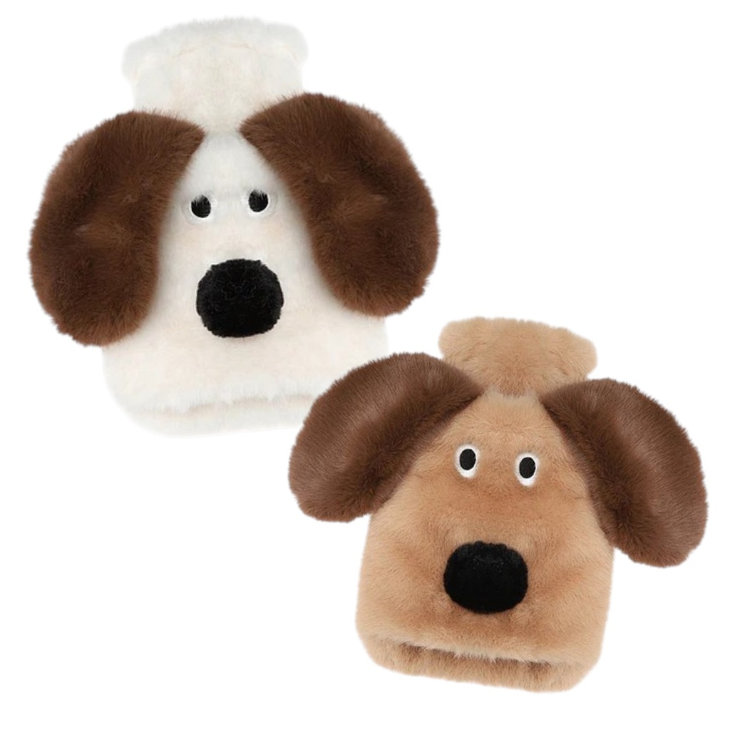 BOLSA DE AGUA CALIENTE PELUCHE PERRO 1L