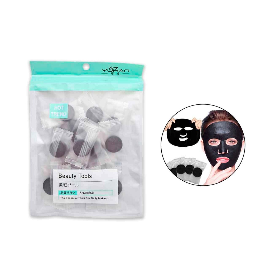 [PM-NF-BA14A4010] MASCARILLAS FACIALES DE CARBON DE BAMBU X20PCS