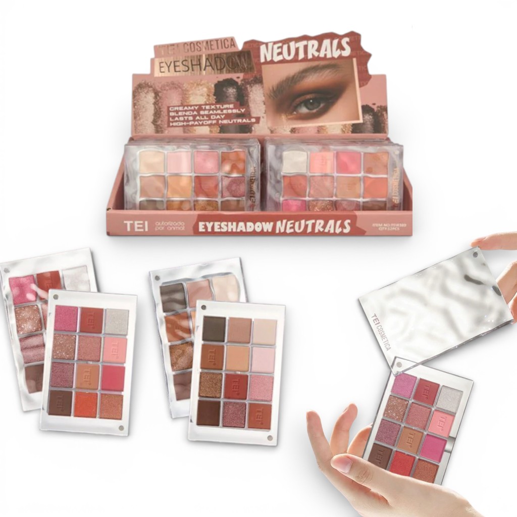 [PM-TEI8389] PALETA DE SOMBRAS NEUTRALS 12 TONOS TEI